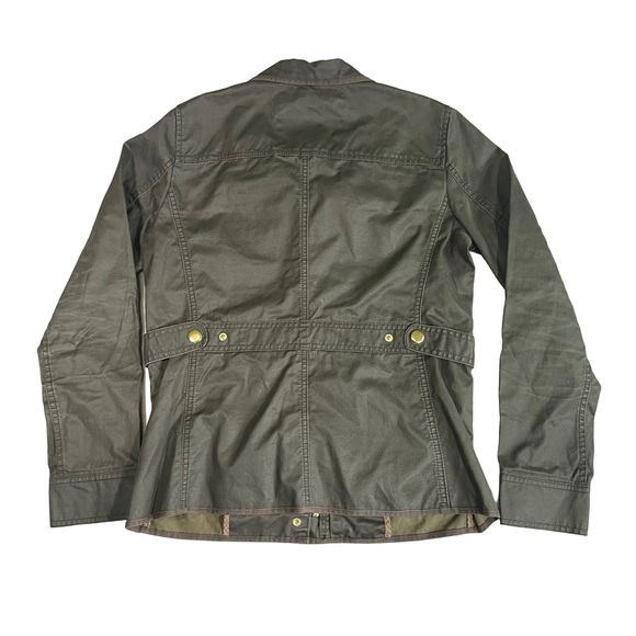 J. Crew Downtown Field Jacket XS Army Workwear Chore Coat City Waxed Cotton - Picture 7 of 11